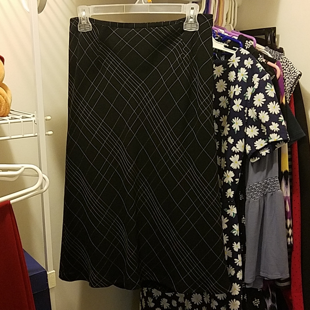 Long black skirt